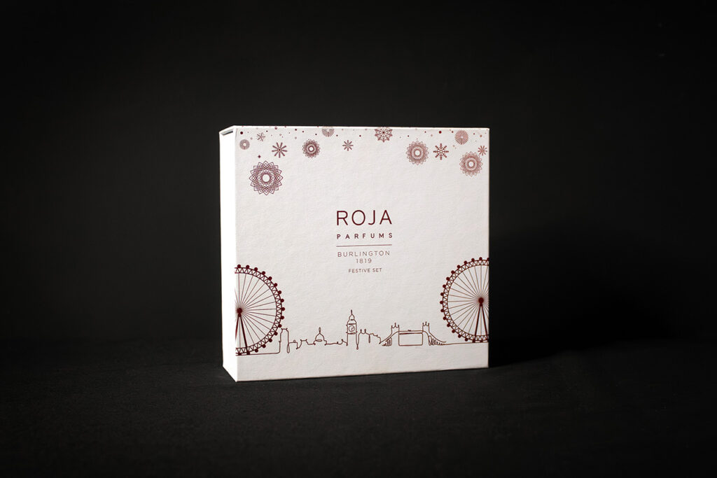 Luxury Rigid Box Packaging | Roja Parfums Festive Set | Dayfold